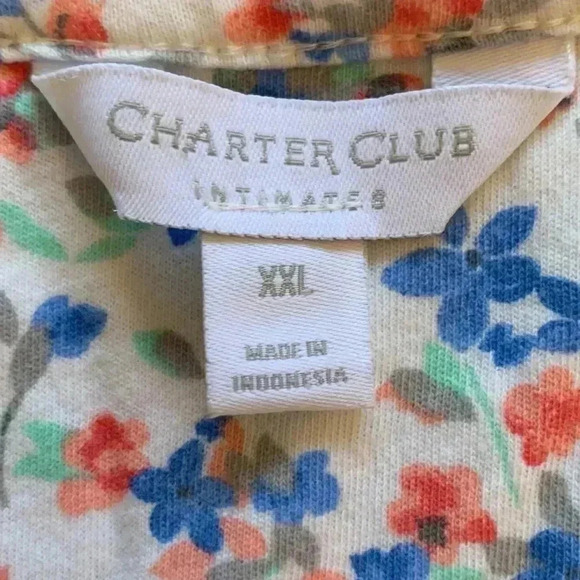 Charter Club 100% soft cotton w cap sleeves nightgown Cottagecore, summerweight. - Picture 4 of 6